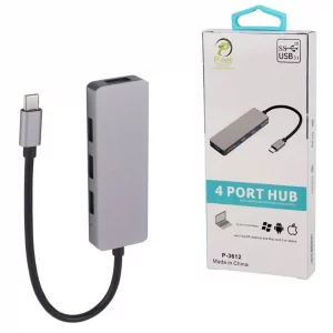 هاب 4 پورت USB تایپ سی پی‌نت