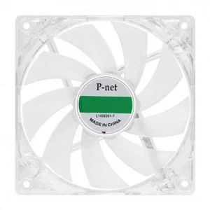 فن کیس پی‌نت مدل 12×12 شیشه‌ای با نورپردازی LED آبی