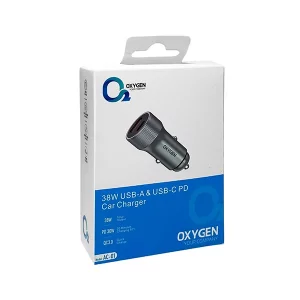 شارژر فندکی دو پورت اکسیژن مدل AC01