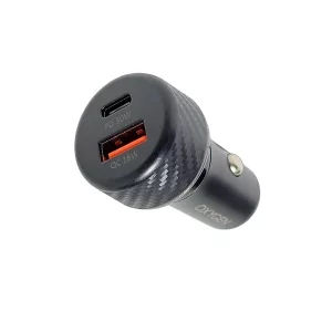 شارژر فندکی دو پورت اکسیژن مدل AC04 توان 48 وات، بدنه پلاستیکی، PD و QC3