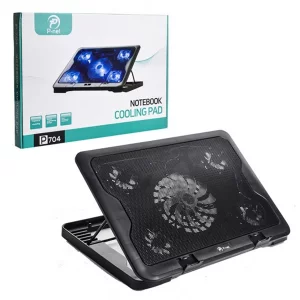خرید کولپد پی نت مدل P704 (P-NET P704) با چهار فن بی‌صدا، چراغ LED و تنظیم ارتفاع