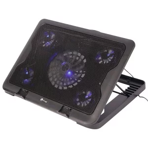 خرید کولپد پی نت مدل P704 (P-NET P704) با چهار فن بی‌صدا، چراغ LED و تنظیم ارتفاع مخصوص لپ‌تاپ تا 17 اینچ