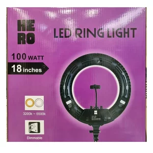 رینگ لایت حرفه‌ای 100 وات هیرو مدل FE-480 9