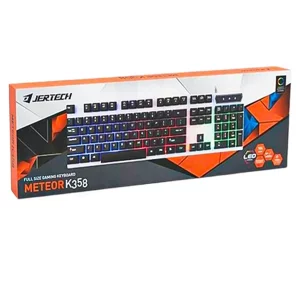 کیبورد گیمینگ (مخصوص بازی) جرتک مدل Jertech K358 با نورپردازی Rainbow 2