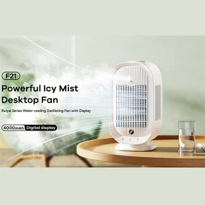 کولر آبی و مه‌پاش رومیزی شارژی ریمکس مدل F21 3