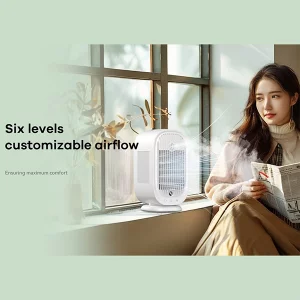 کولر آبی و مه‌پاش رومیزی شارژی ریمکس مدل F21 4