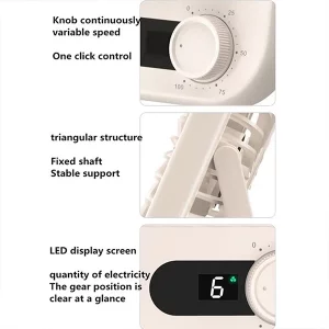 پنکه شارژی رومیزی فوق باریک ریمکس مدل RS-ZF03 5