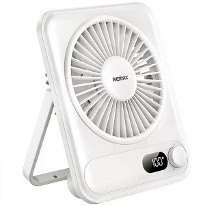 پنکه شارژی رومیزی فوق باریک ریمکس مدل RS-ZF03