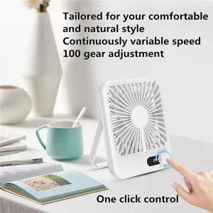 پنکه شارژی رومیزی فوق باریک ریمکس مدل RS-ZF03 9