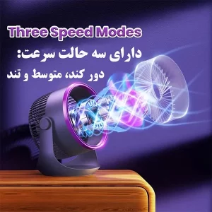 پنکه رومیزی شارژی گردشی ریمکس مدل F27 9