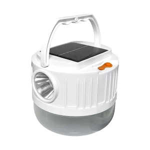 چراغ اضطراری و کمپینگ شارژی خورشیدی دوکاره (چراغ قوه و لامپ آویز) 3