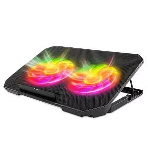 کول پد (پایه خنک کننده) لپ تاپ بایبل Baybel F-64 به همراه هولدر موبایل و نورپردازی RGB