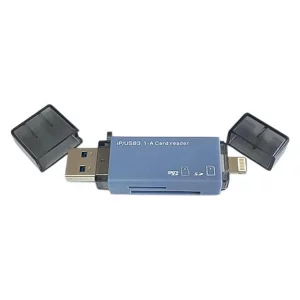 کارت خوان OTG لایتنینگ و USB3.1 دوکاره (رم ریدر آیفون)