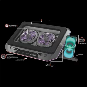 پایه خنک کننده (کول پد) گیمینگ تسکو مدل GCLP 3145 4