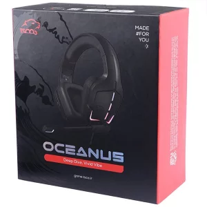 هدست گیمینگ سیمی تسکو مدل GH 6164 با صدای 7.1 کاناله و ویبره 11