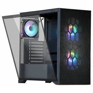 کیس گیمینگ تسکو GC 4508 THUNDERWAVE مشکی | بدنه مش با تهویه عالی 2