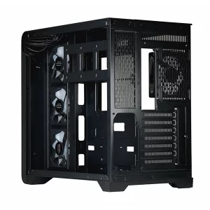 کیس گیمینگ تسکو GC 4515 مشکی | آکواریوم پانورامیک با نمایشگر دما 7