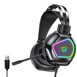 هدست گیمینگ سیم دار G601 با صدای 7.1 کاناله و نورپردازی RGB