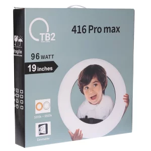 رینگ لایت حرفه‌ای 19 اینچ TB2 مدل 416 Pro Max (96 وات) - فاقد پایه 7