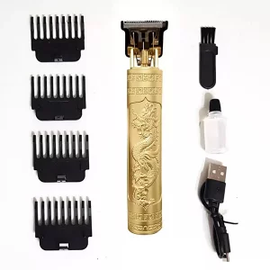 ماشین اصلاح شارژی و خط زن وینتیج مدل Vintage T9 (طرح اژدها) 3