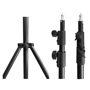 سه پایه اقتصادی دوربین و رینگ لایت تا ارتفاع 170 سانتی‌متر 2