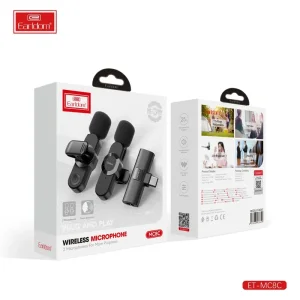 میکروفون یقه‌ ای بی سیم دوتایی ارلدام مدل Earldom ET-MC8C (پورت Type-C) با قابلیت نویز کنسلینگ 5