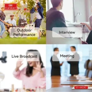 میکروفون یقه‌ ای بی سیم دوتایی ارلدام مدل Earldom ET-MC8C (پورت Type-C) با قابلیت نویز کنسلینگ 7