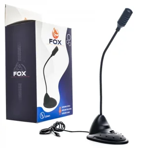 میکروفون رومیزی و کامپیوتر فاکس مدل FOX Digital Microphone (جک 3.5 میلی‌متری) 4