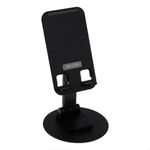 پایه نگهدارنده و هولدر رومیزی موبایل و تبلت اکسیژن مدل Oxygen HD-18 (پایه گرد ۳۶۰ درجه)
