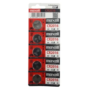 باتری سکه‌ای لیتیوم مکسل مدل Maxell CR2016 (بسته 5 عددی)