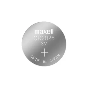 پک ۵ عددی باتری سکه‌ای لیتیوم مکسل مدل Maxell CR2025 (ورق 5 عددی)