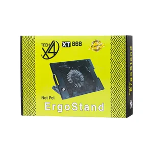 پایه خنک‌کننده و استند لپ‌تاپ Tech x4 مدل XT 868 (کول پد ارگوستند با فن بزرگ و قابلیت تنظیم ارتفاع) 4