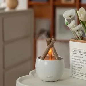 دستگاه بخور سرد و رطوبت ساز رومیزی طرح آتش و هیزم مدل HOLDMAY KP-6038