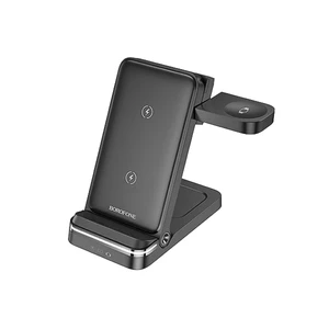 شارژر وایرلس تاشو 3 کاره بروفون مدل BQ33(توان  15W )