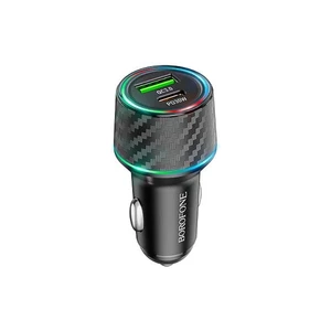 شارژر فندکی فست‌شارژ بروفون مدل BZ21توان 48W (پورت PD وQC3.0) 2