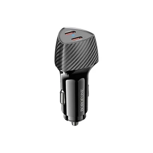شارژر فندکی دو پورت تایپ‌سی بروفون Borofone مدل BZ31D توان 60W
