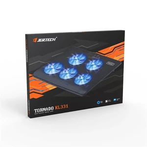 پایه خنک کننده لپ تاپ ۵ فن جرتک مدل KL331 (Tornado) با نورپردازی LED 4