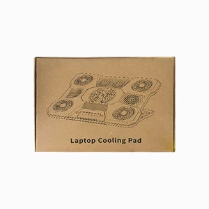 پایه خنک کننده لپ تاپ ۹ فن RGB مدل توربو (نمایشگر دیجیتال + هولدر موبایل) 4