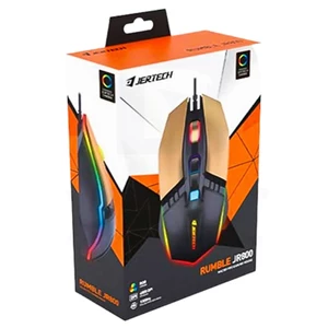 ماوس مخصوص بازی جرتک (Jertech) مدل RUMBLE JR800 رنگ طلایی (کف فلزی، 4800 DPI) 3