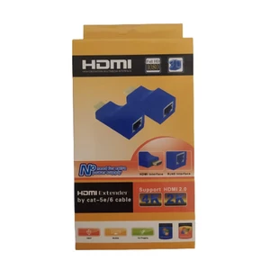 مبدل و اکستندر HDMI روی کابل شبکه تا 30 متر مدل 092 3