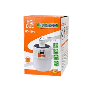 لامپ اضطراری و چراغ کمپینگ خورشیدی 50 وات مدل HG-1566 2