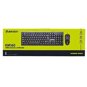 ست کیبورد و ماوس باسیم جرتک مدل Jertech KM160 | اداری، دارای حروف فارسی 2