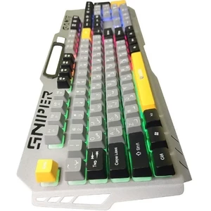 کیبورد گیمینگ باسیم بیبل (BAYBEL) مدل GK-760 | نورپردازی RGB و طراحی Sniper 3