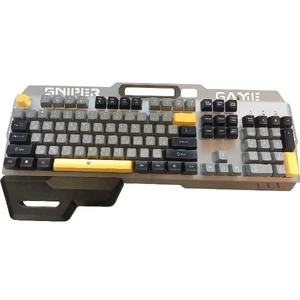کیبورد گیمینگ باسیم بیبل (BAYBEL) مدل GK-760 | نورپردازی RGB و طراحی Sniper 4
