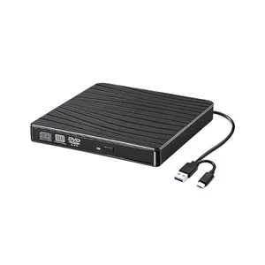 درایو نوری اکسترنال DVD-RW مدل Pop-Up Mobile | کابل دوگانه USB 3.0 و Type-C