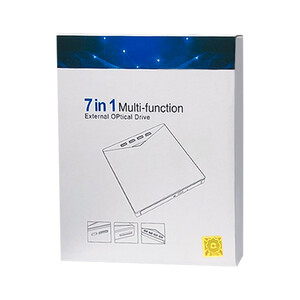 خرید درایو نوری اکسترنال ۷ کاره (DVD-RW، هاب USB و رم‌ریدر) با کابل دوگانه 4