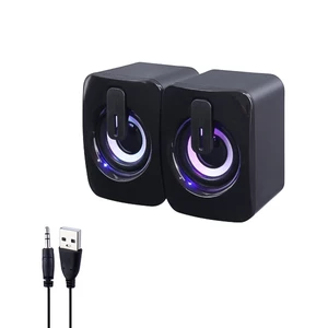 اسپیکر رومیزی دو تکه دی نت (D-net) مدل DT-19 با نورپردازی RGB