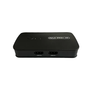 سوئیچ KVM دو پورت HDMI و USB مدل 4K با کابل و ریموت سیمی (کنترل ۲ سیستم با یک مانیتور) 2