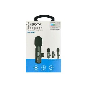 میکروفون یقه‌ای بی‌سیم بویا (Boya) مدل BY-MW3 (رابط تایپ‌سی و لایتنینگ)2