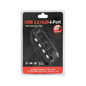 هاب 4 پورت USB 3.0 آداپتوردار مدل VS545 (کلید دار) 2